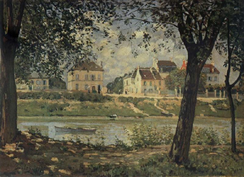 Alfred Sisley Villeneuve-la-Garenne Sweden oil painting art